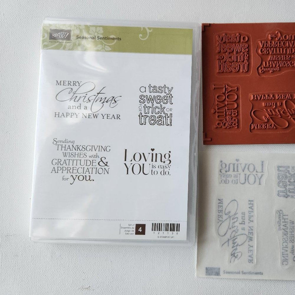 Stampin Up Seasonal Sentiments